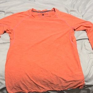 Vibrant Coral Long Sleeve Tee